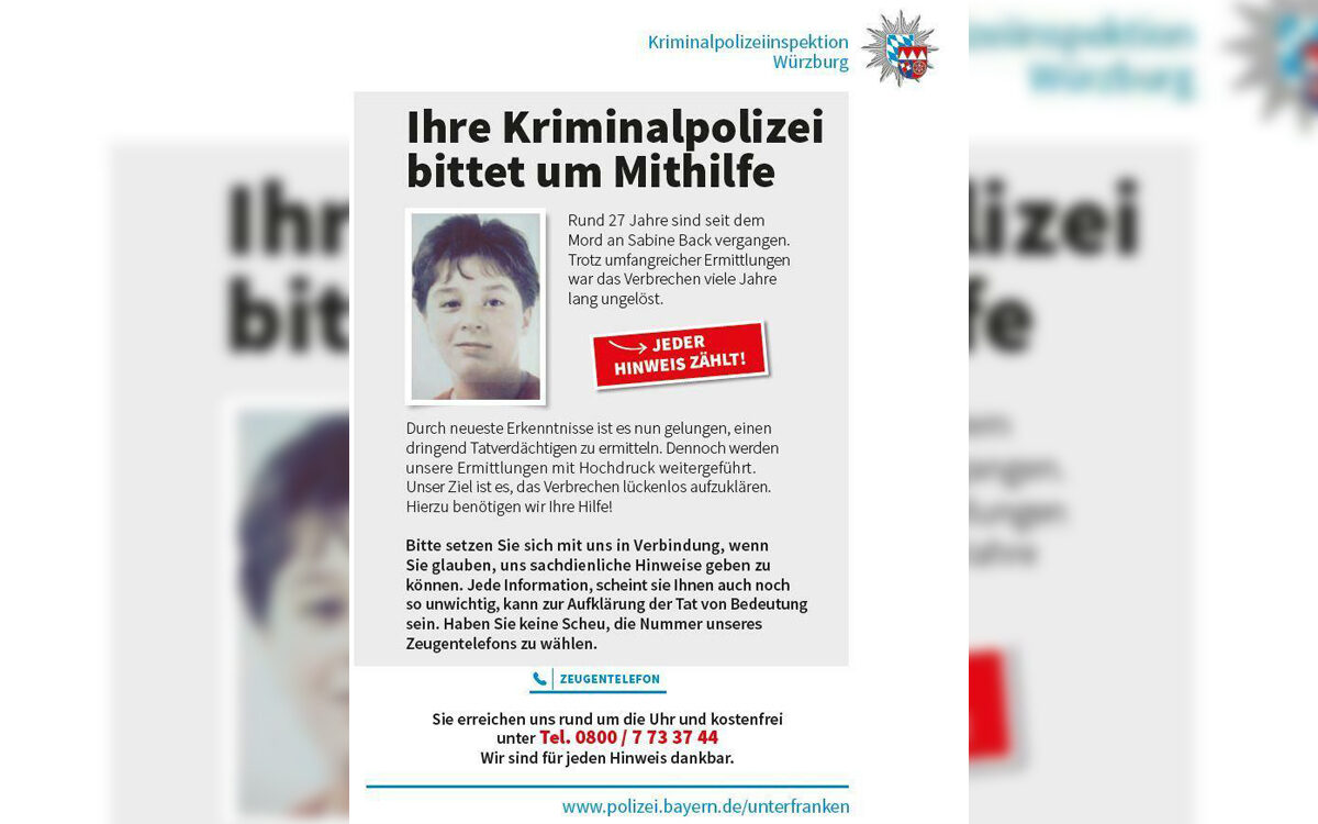 Flyer Sabine Back Wiesenfeld - Polizei Flyer Sabine Back Wiesenfeld - Polizei
